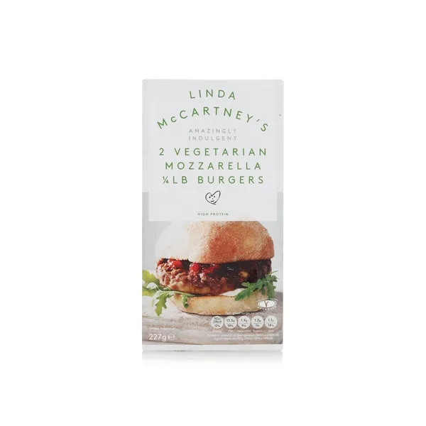 Linda McCartney's Frozen Mozzarella Burgers 227G