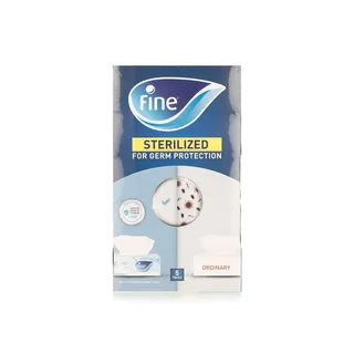 Fine Classic 2ply Facial White Tissues 200 Sheets x 5