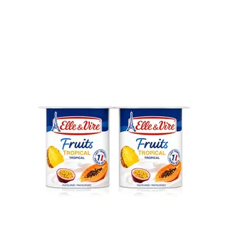 Elle & Vire Tropical Fruit Yogurt 125g