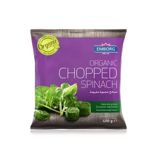 Emborg Frozen Organic Chopped Spinach 400G