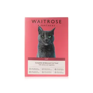 Waitrose Cat Food Complete Balanced Salmon and Veg 950g