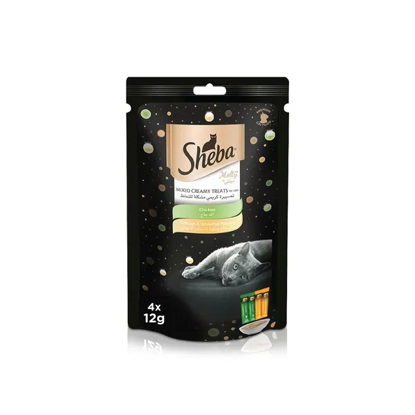 Sheba Melty Chicken Mix Cat Treats 12g x 4