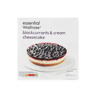 Waitrose Frozen Essential Blackcurrant Cheesecake 500G