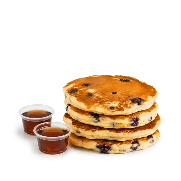 Blueberry Pancakes with Maple Syrup x 4