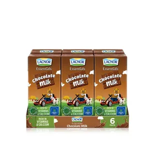 Lacnor Essentials Chocolate Milk 6 x 125 Ml