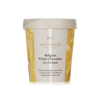 Waitrose Creamy White Chocolate Ice Cream 500Ml