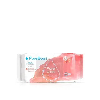 PureBorn Grapefruit Wipes x60