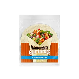 Warburtons Gluten-Free White Wraps x 4 180g