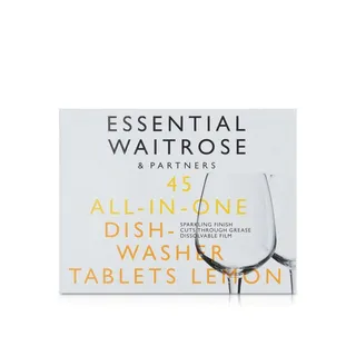 Waitrose All in One Dishwashing Tablets Lemon 45s 810g