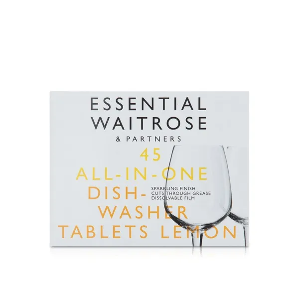 Waitrose All in One Dishwashing Tablets Lemon 45s 810g