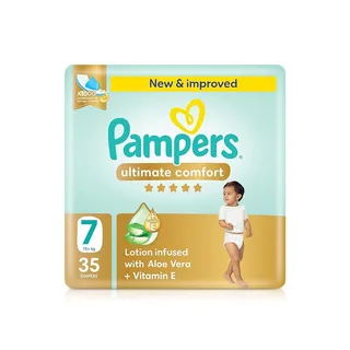 Pampers Ultimate Comfort Diapers Size 7 x 35