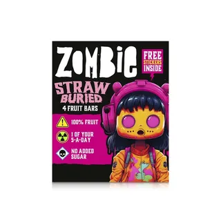 Zombie Fruit Leatherz Strawburied 4 x 25g