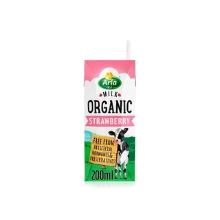 Arla Organic Strawberry Milk 200ml