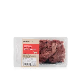 Spinneysfood Grass Fed Beef Stir Fry 450g