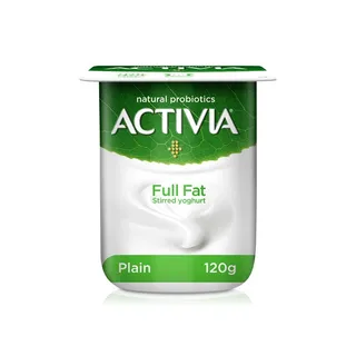 Activia Plain Yoghurt Full Fat 120g
