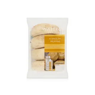 Waitrose White Butter Muffins x 4