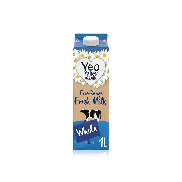 Yeo Valley Organic Fresh Whole Milk 1 litre