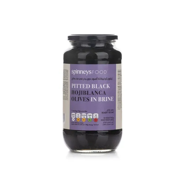 Spinneysfood Pitted Black Olives 940g