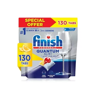 Finish Quantum All In One Lemon Tabs 130 x 1352g