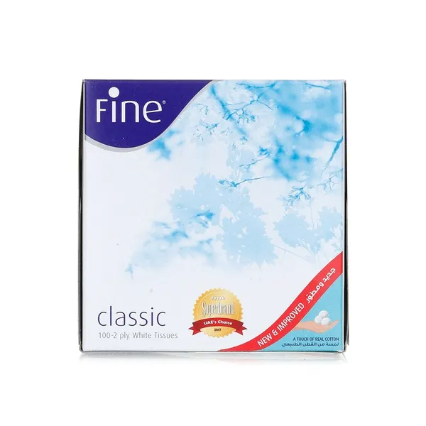 Fine Facial 2ply Tissues with Lotion x 100