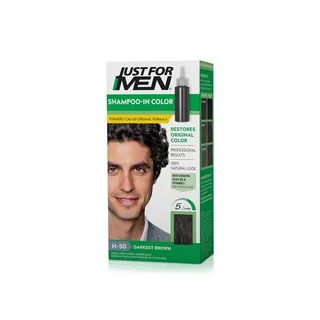 Just For Men Hair Shampoo-In Colour Darkest Brown 66ml
