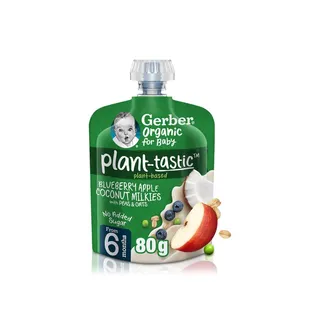 Gerber Blueberry Apple Coconut Milkies Baby Food 80g (6+ Months)