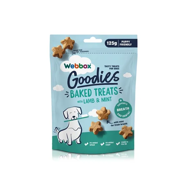 Webbox Goodies Baked Treats with Lamb & Mint 125g