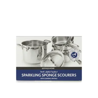 Spinneys Home Easy Grip Sponge Scourer x 4