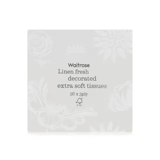 Waitrose Linen Fresh Extra Soft Tissues 56s