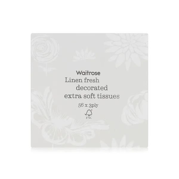 Waitrose Linen Fresh Extra Soft Tissues 56s