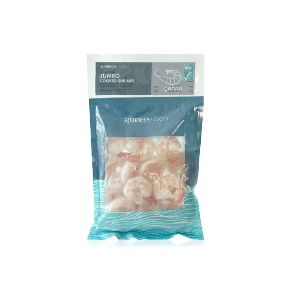 Spinneysfood Frozen Jumbo Cooked Shrimps 500G