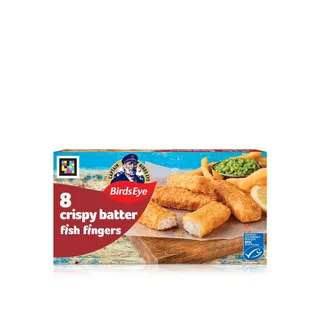 Birds Eye Frozen Crispy Batter Fish Fingers X 8