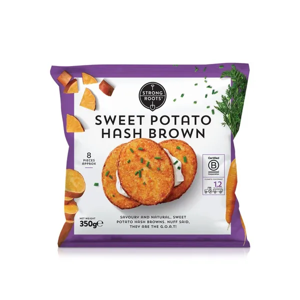 Strong Roots Frozen Sweet Potato Hash Brown 350G