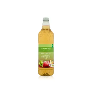 Waitrose White Grape & Peach Juice 1 litre