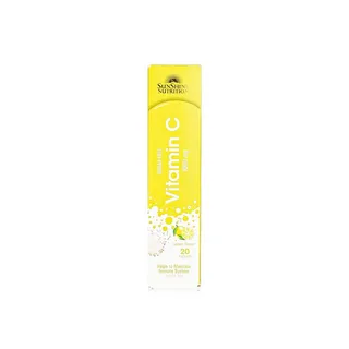 Sunshine Nutrition Vitamin C 1000mg Effervescent Lemon Tablets x 20