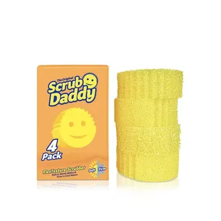 Scrub Daddy All‑Purpose Yellow Scrubber x 4
