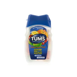 Tums Fruit Antacid Chewable Tablets x 48
