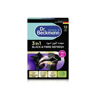 Dr Beckmann 2in1 Black and Fibre Refresh Sheets x 10