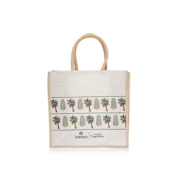 Spinneys Juco Bags Palm Print 42 x 40x 21cm