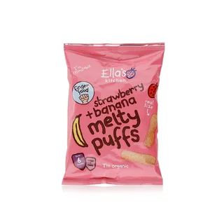 Ella's Kitchen Organic Strawberry Banana Melty Puffs 6+ Months 20g