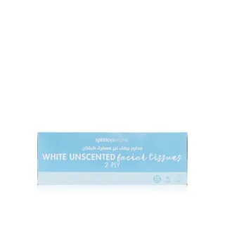 Spinneyshome White Unscented Facial Tissues 2ply 200s