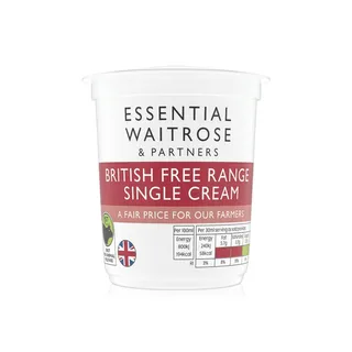 Waitrose Essential Single Cream 300ml