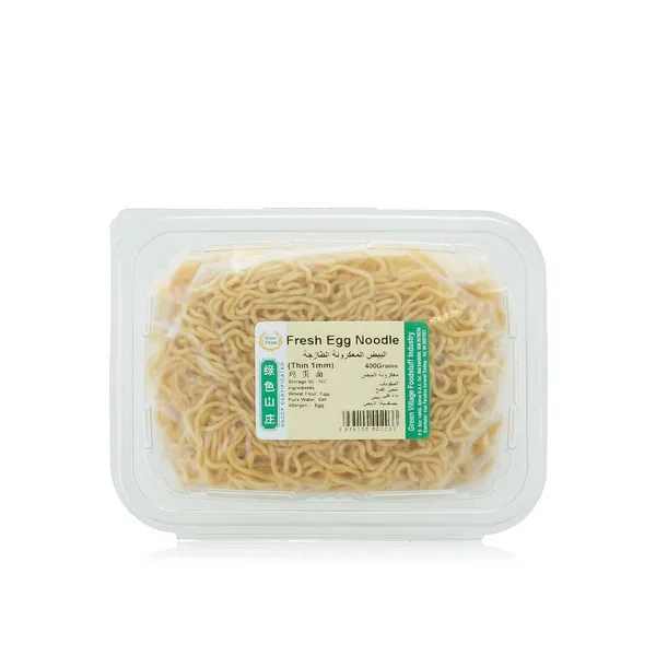Green Village Fresh Egg Noodles Thin 400g
