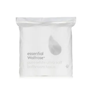 Waitrose Essential Bathroom Tissue White 2ply x 9 Rolls