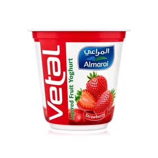 Almarai Yoghurt Vetal Layered Strawberry 140g