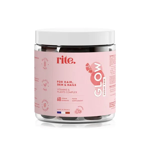 Rite Vegan Glow Gummies for Hair Skin and Nails x 60