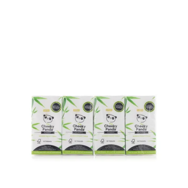 The Cheeky Panda Classic Pocket Tissues 8 Pack
