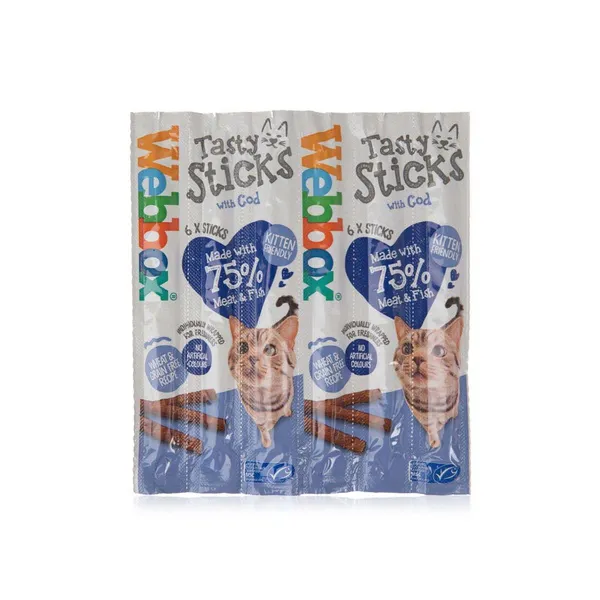 Webbox Tasty Sticks Cod Cat Treats 30g