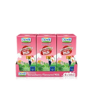 Lacnor Essentials Milk Strawberry 6 x 125 Ml