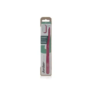 Jordan Change Green Clean Toothbrush with 4 Heads Soft